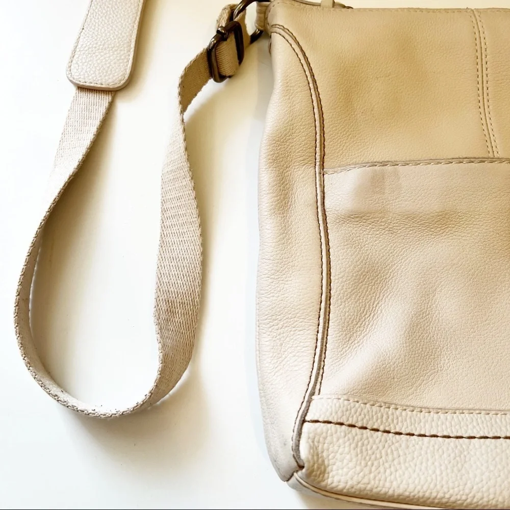 The Sak White Leather Crossbody Bag Adjustable Strap - Picture 6 of 11